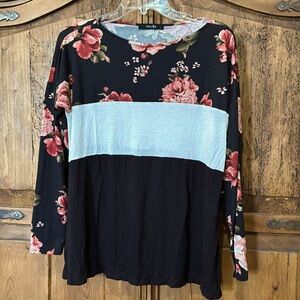 Floral long sleeve tee